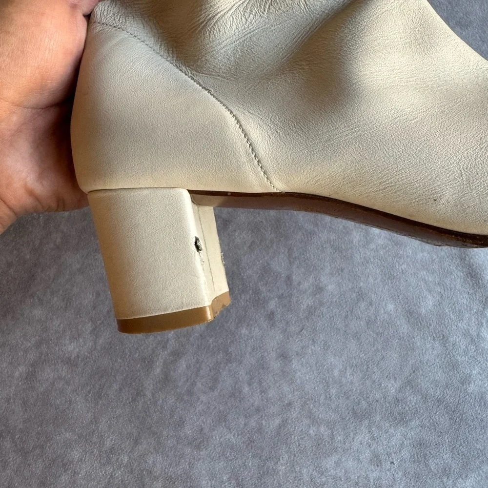 By Far Elegant Cream Ankle Boots - Picture 7 of 15